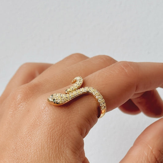 Anillo Serpiente Dorada