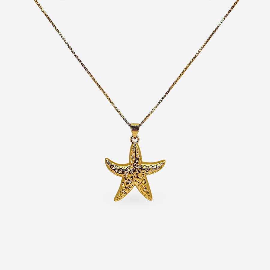 Collar Estrella de Mar Dorada