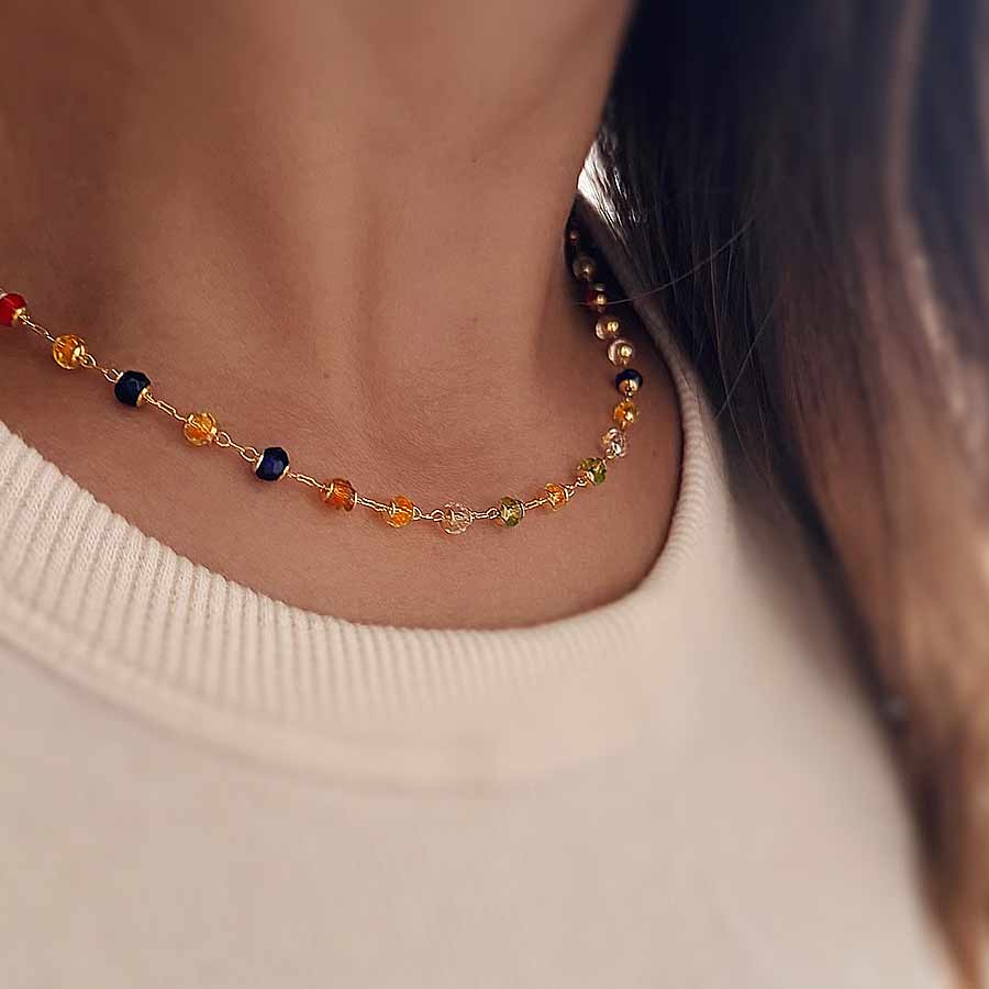 Collar Puntos de Colores 4