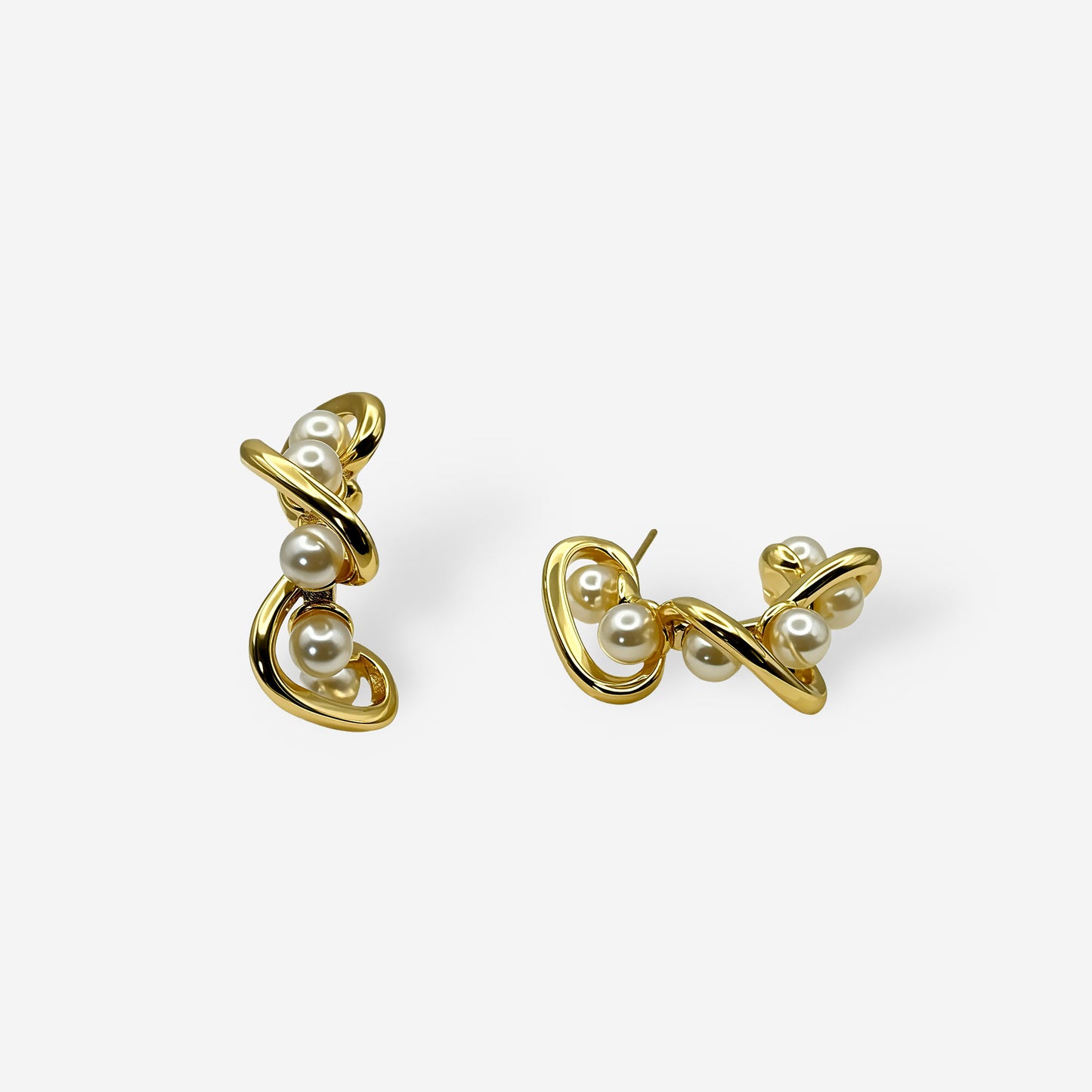 aretes hipoalergenicos, livianos con perlas