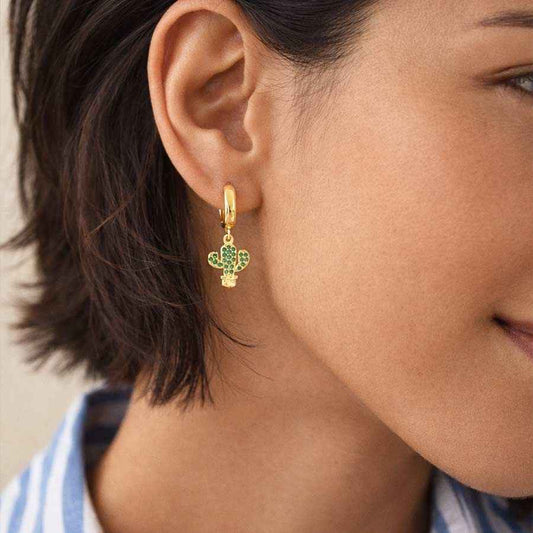 Candongas Cactus Verdes