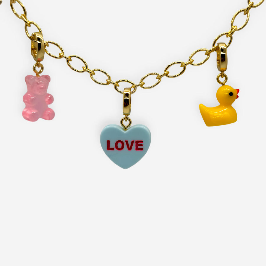 Dije estilo y2k en forma de pato para collar, pulsera o zapato