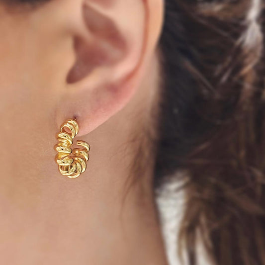 Candongas Spiral Doradas