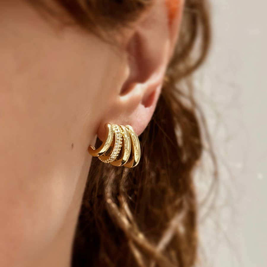 Topitos dorados con diseño multiaros