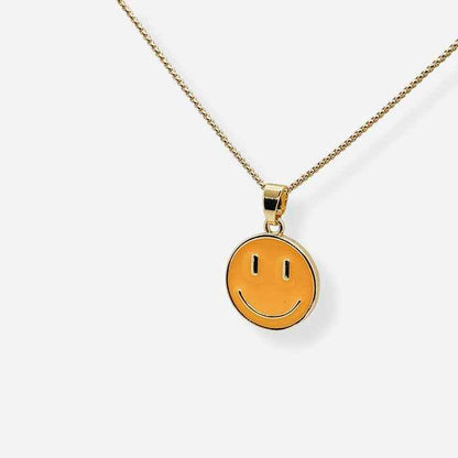 Collar Carita Feliz Amarilla