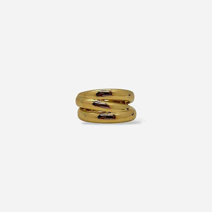Anillo Líneas Doradas