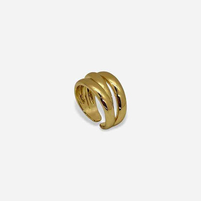 Anillo Líneas Doradas