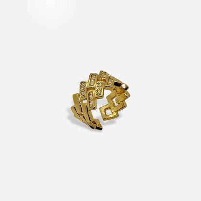 Anillo Grueso con Circonias