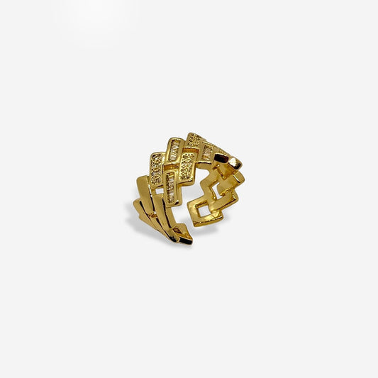 Anillo Grueso con Circonias