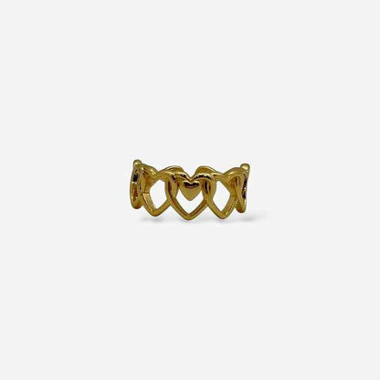Anillo Eslabones Corazones