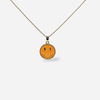 Collar Carita Feliz Amarilla