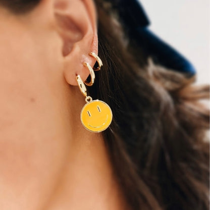 Candongas Carita Feliz Amarilla