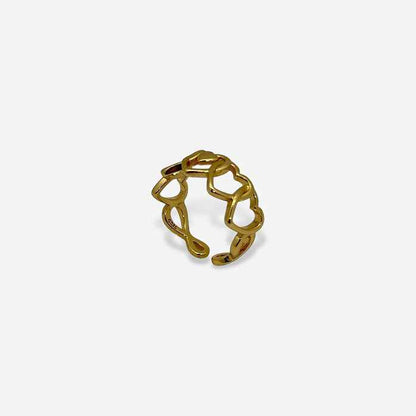 Anillo Eslabones Corazones