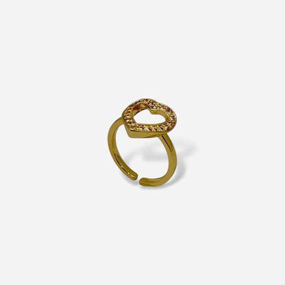 Anillo Corazón Blanco