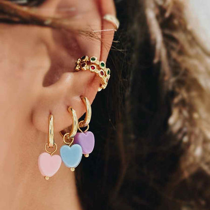 Candongas Corazón Pastel