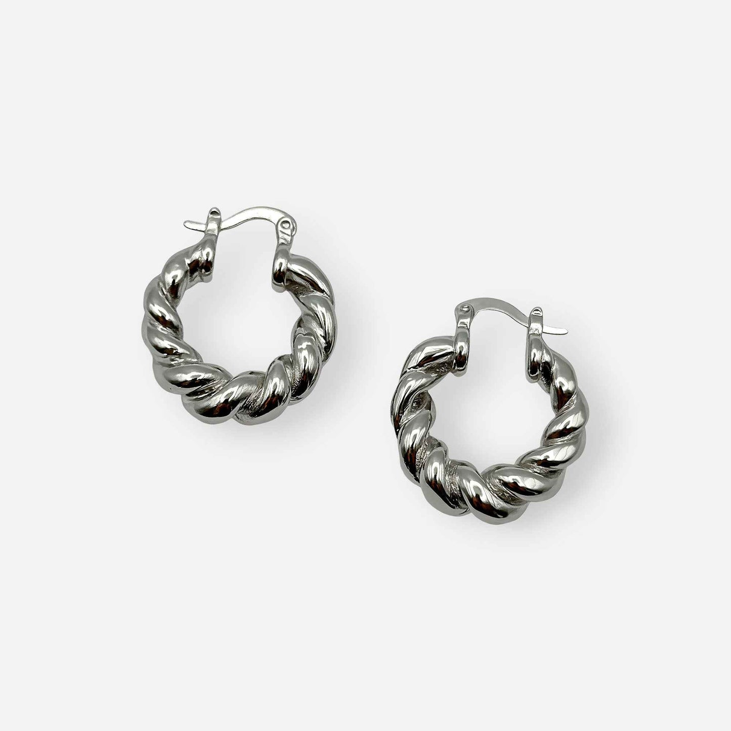 Candongas Twist Chunky Silver