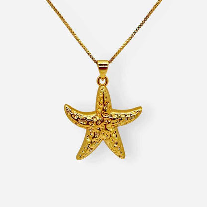 Collar Estrella de Mar Dorada
