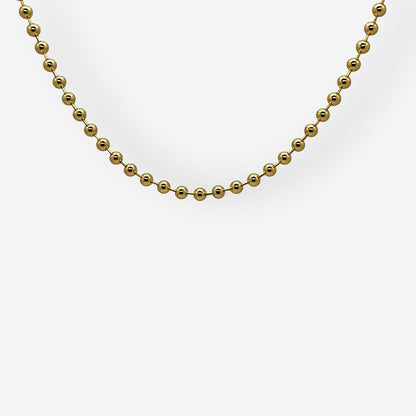 Collar dorado delicado de balines