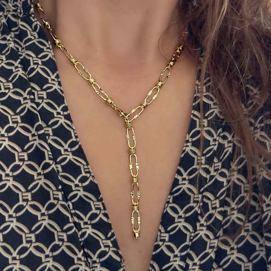 Lariat Dorado Texturizado