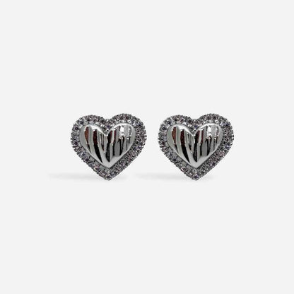 Topitos Corazón Plateados