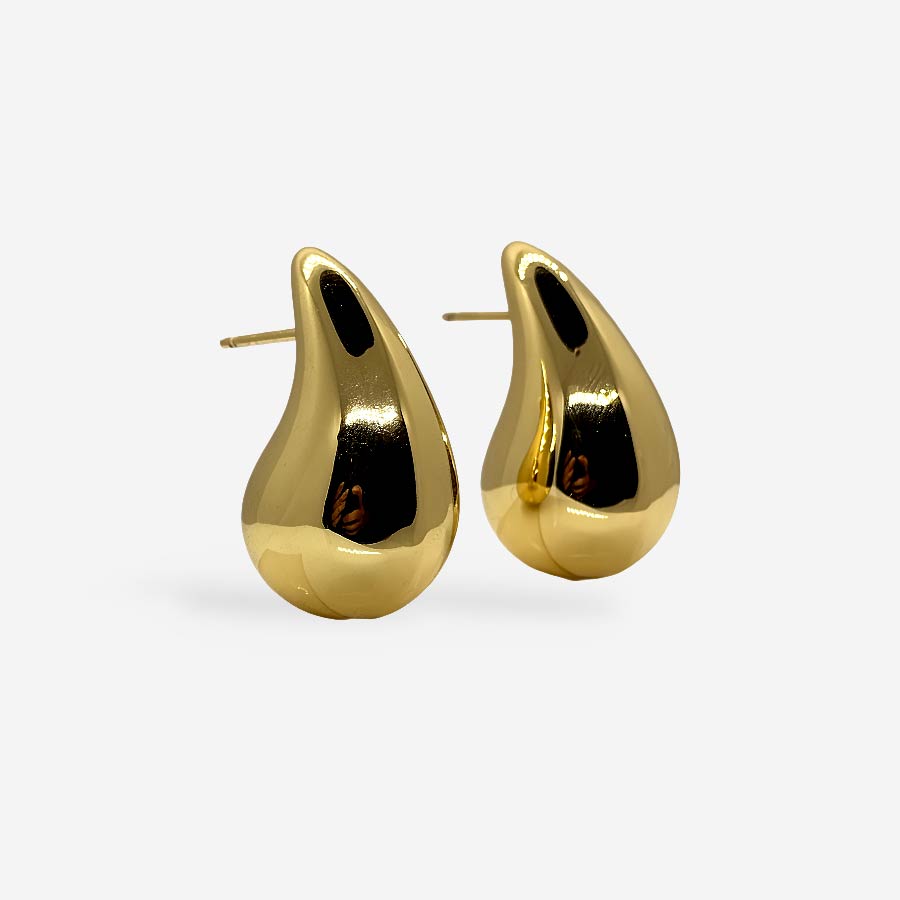 Topitos elegantes dorados con baño de oro