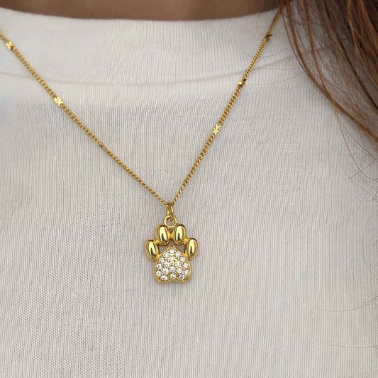 Collar Huella Dorada