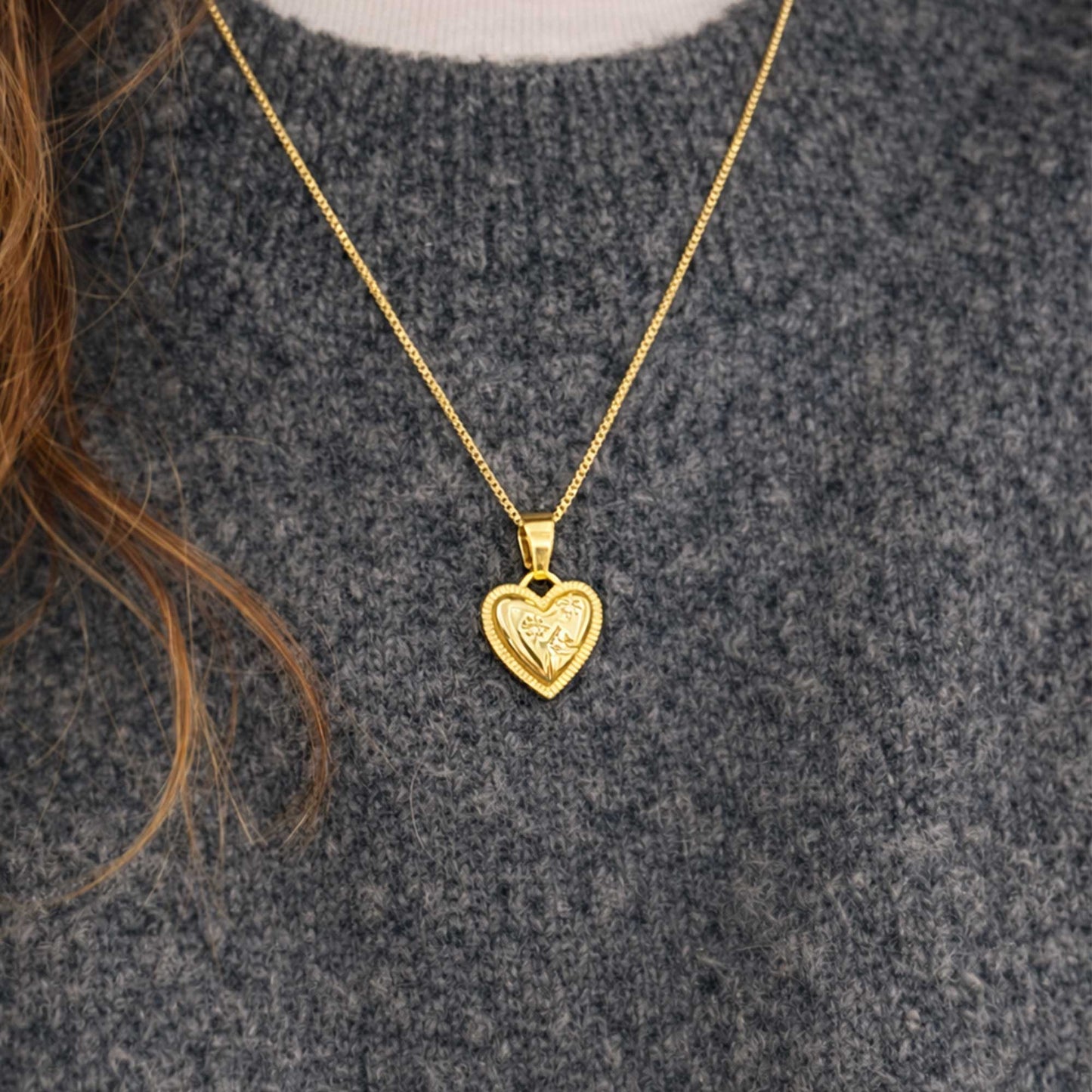 Collar Corazón Dorado