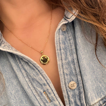 Collar Smiley Dorado