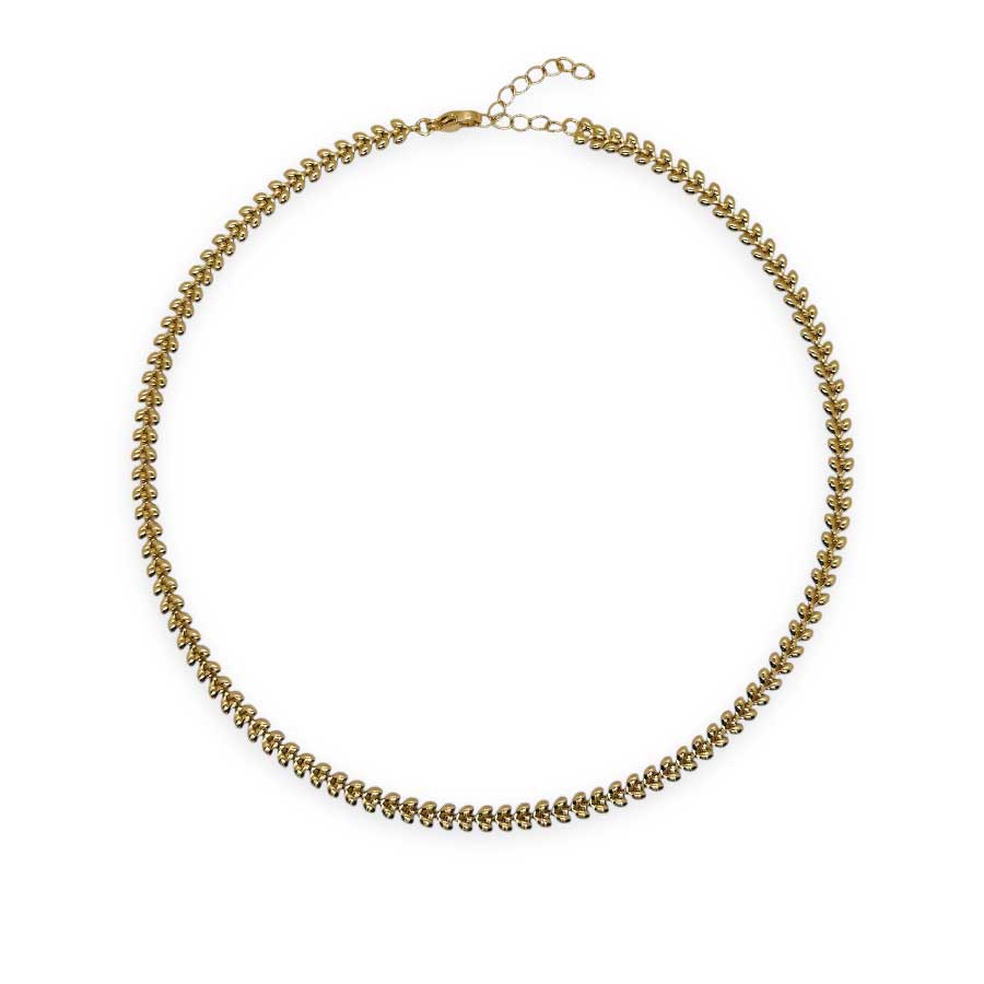 Collar Fishbone Dorado