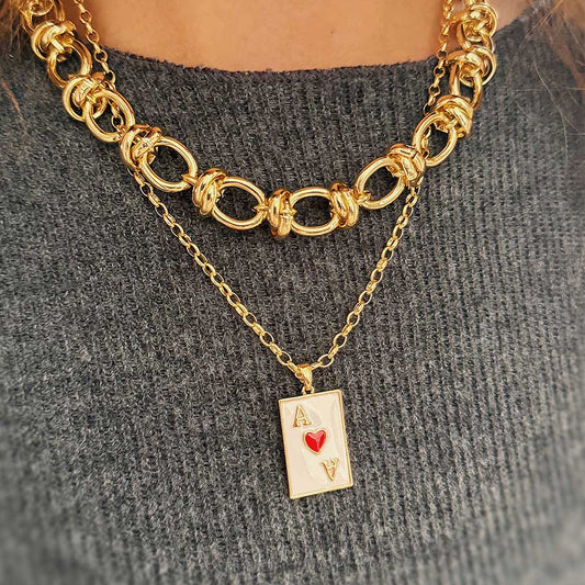 Collar As de Corazones