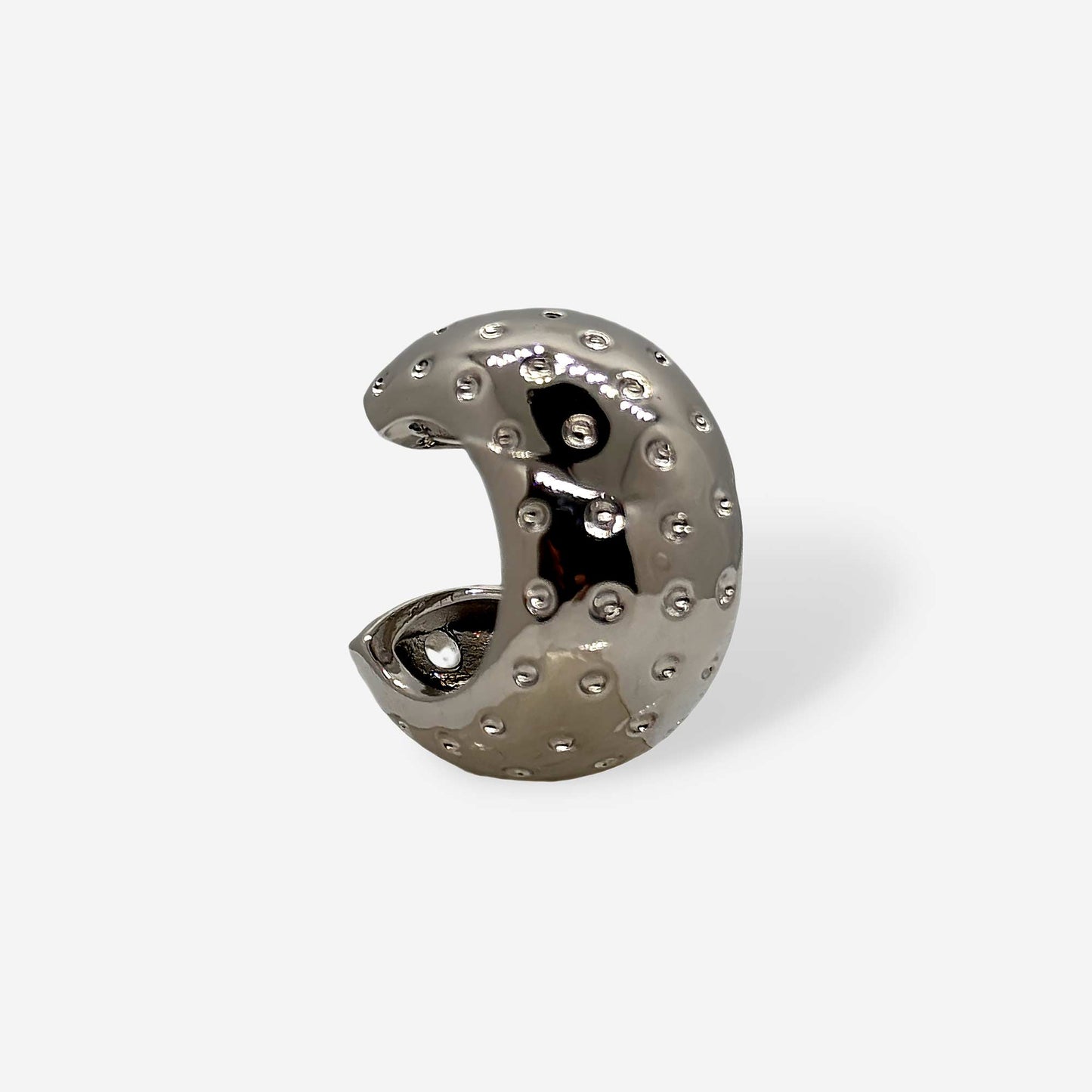 Joyería moderna tipo earcuff plateado