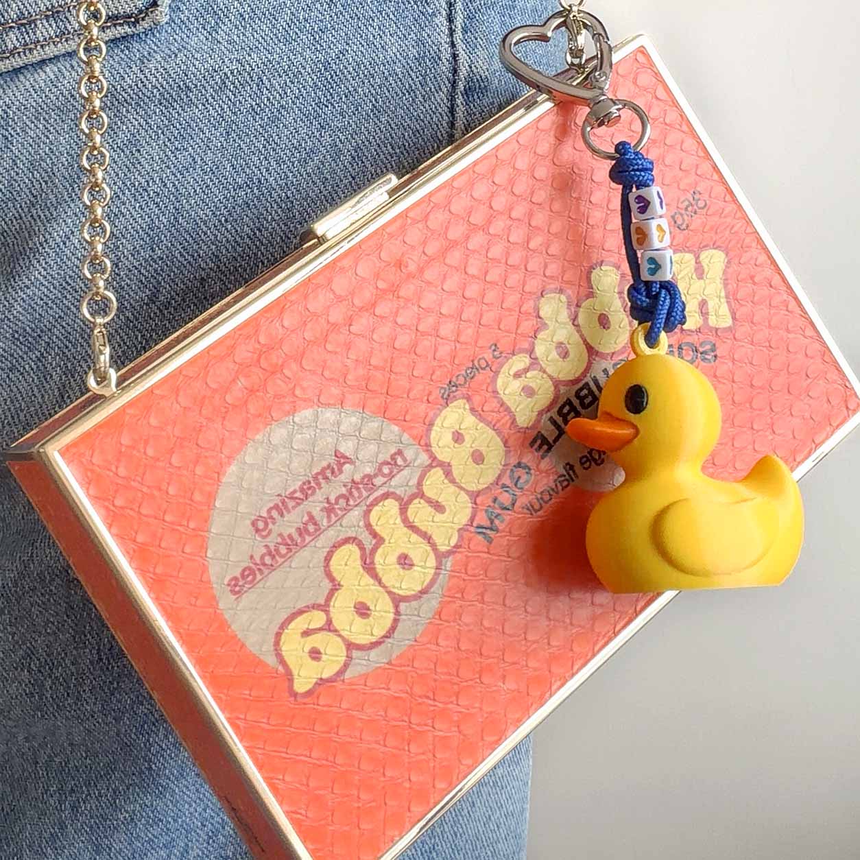 llavero de bolso con dije de pato de ule en impresión 3D de 19/86 studio