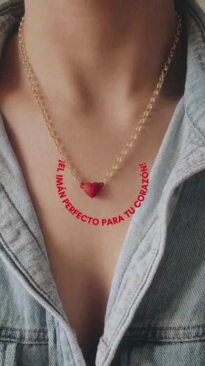 Collar Corazón Imán