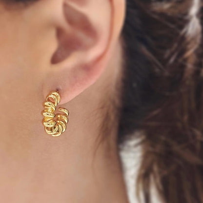 Candongas Spiral Doradas