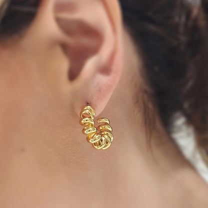 Candongas Spiral Doradas