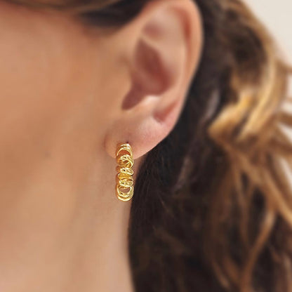 Candongas Spiral Doradas